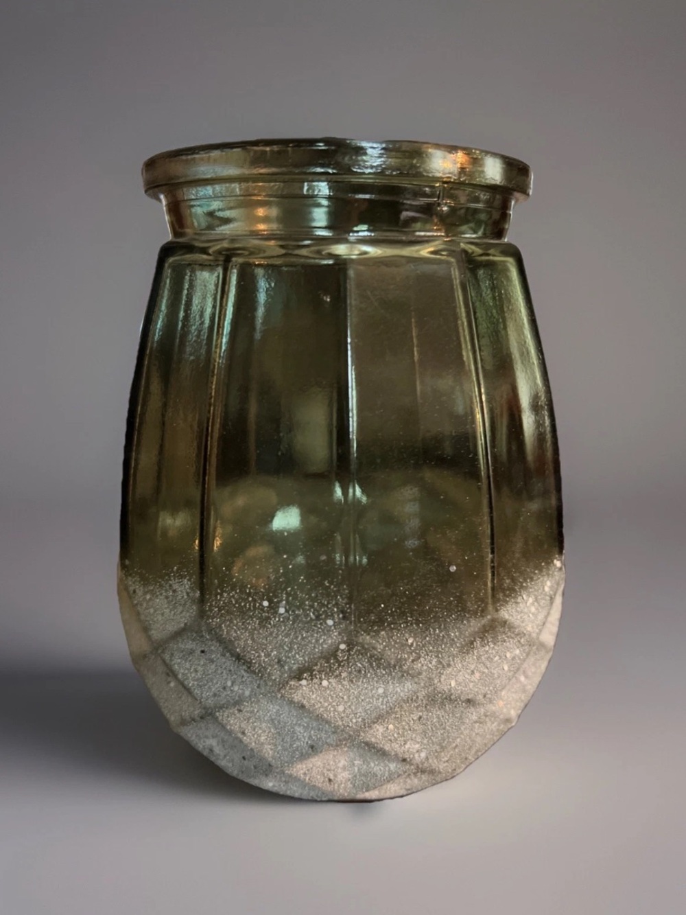 DIAMONDS PATTERN EMBELLISHED GLASS VASE BY OVERJOYED BOUTIQUE